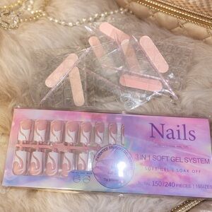 NEW Luxury French Swirl Soft Gel Press-On Nails – 150pc Salon-Quality Set 💅🏼✨